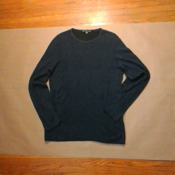 John Varvatos Linen-Blend Sweater Crewneck Rib-knit cuffs and bottom NWOT 09/24 - Picture 6 of 11